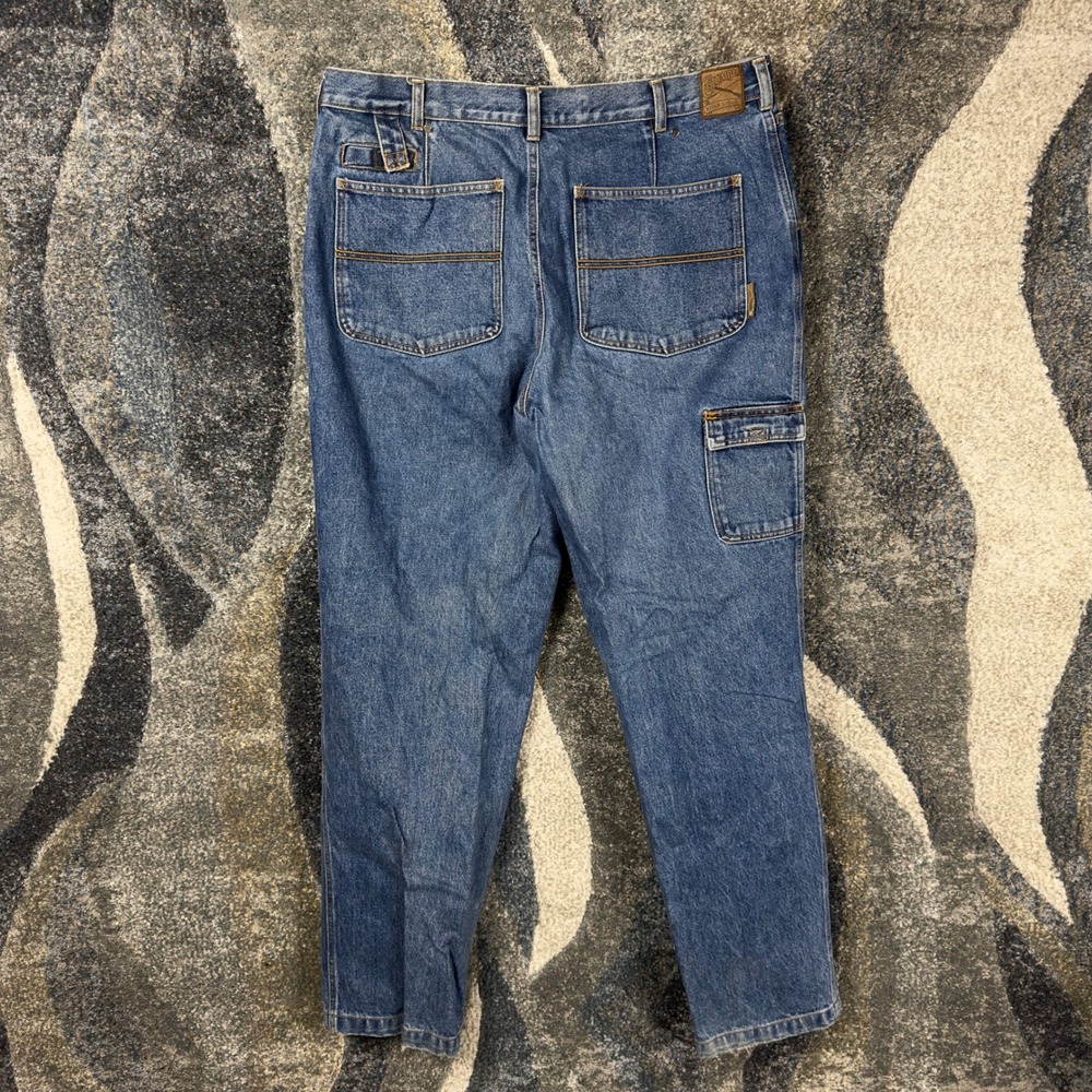 Columbia Sportswear Mens 38x34 Straight Leg Blue Denim Jeans Medium Wash FM4019